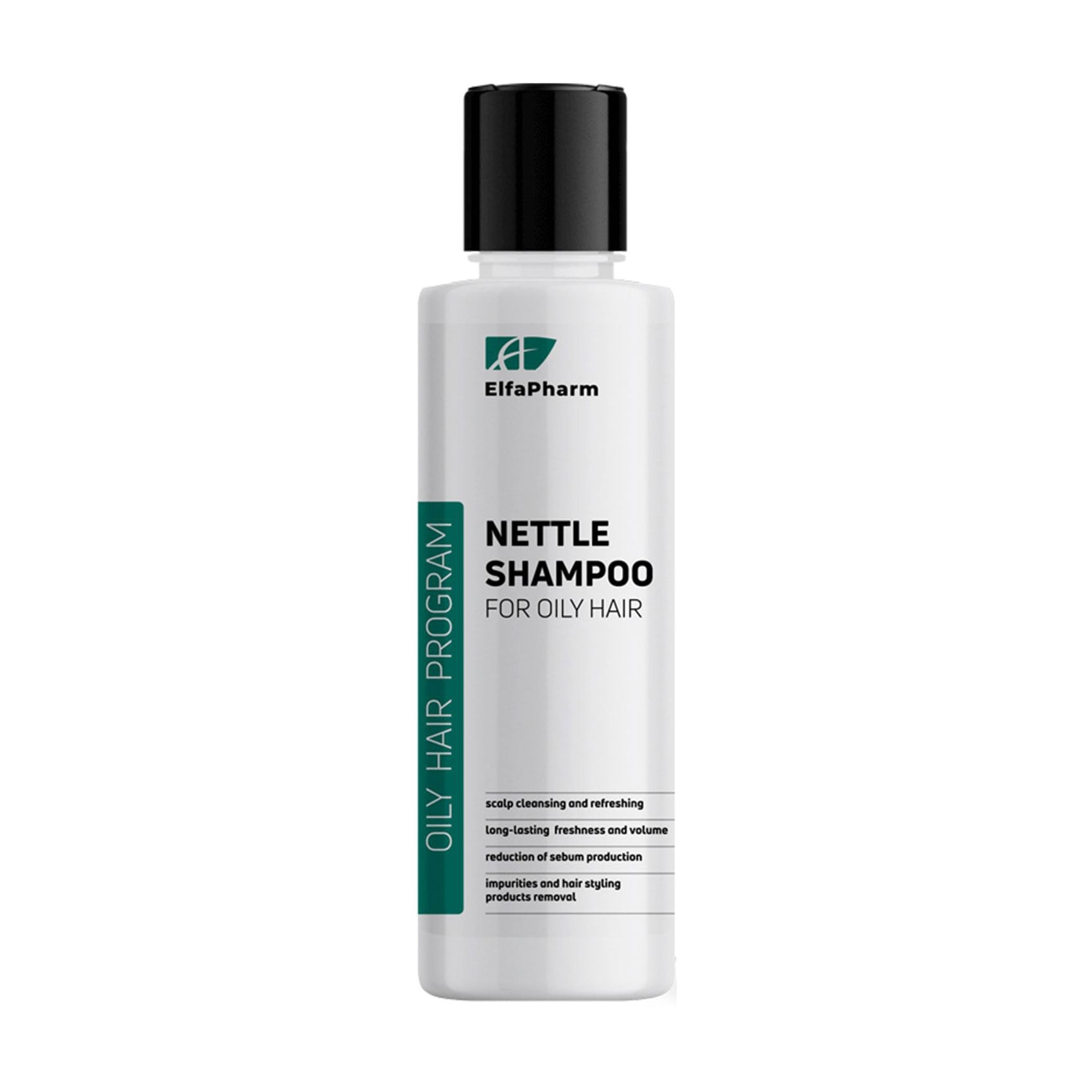 Трихологічний шампунь Elfa Pharm Oily Hair Program Nettle Shampoo для жирного волосся, з кропивою, 200 мл